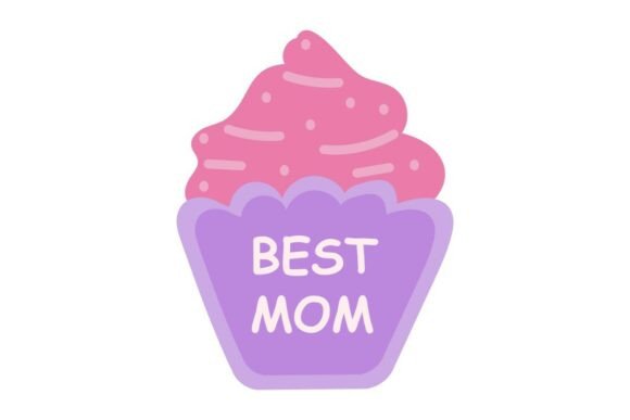Best Mom Cupcake: A Sweet Embroidery Delight