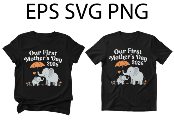 First Mothers Day Elephant 2026 SVG: A Charming Embroidery Design