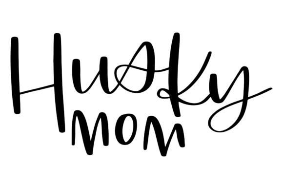 Husky Mom: A Charming Embroidery Design for Dog Enthusiasts