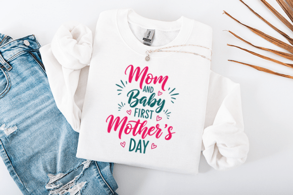 Mom and Baby First Mother’s Day SVG: A Heartfelt Embroidery Design