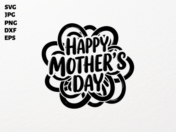 Mothers Day Wishes SVG Cut File: A Charming Embroidery Design