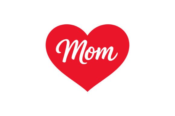 Review: Mom Heart Love Typography Design