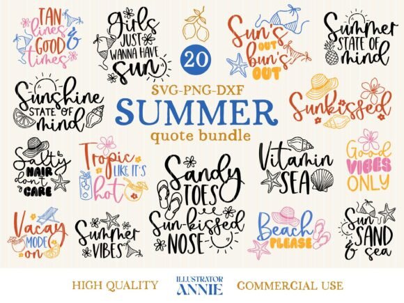Summer SVG Bundle – Perfect for Beach Vibes
