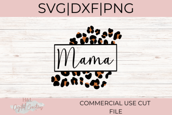 Trendy Mama Leopard Print SVG for Stylish Embroidery